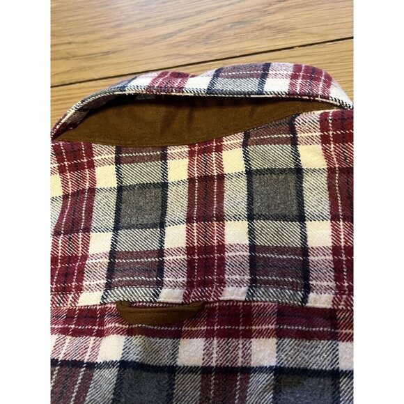 Orvis Mens Size M Heavy Perfect Flannel Button Down Shirt Hiking Outdoor Country - Picture 15 of 16